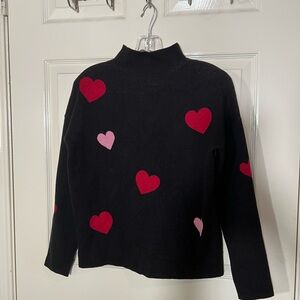 Nicole Miller Black and Purple Knit Top